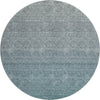 Piper Looms Mayfield Ombre AMF833 Teal Machine Washable Area Rug Round Main Image