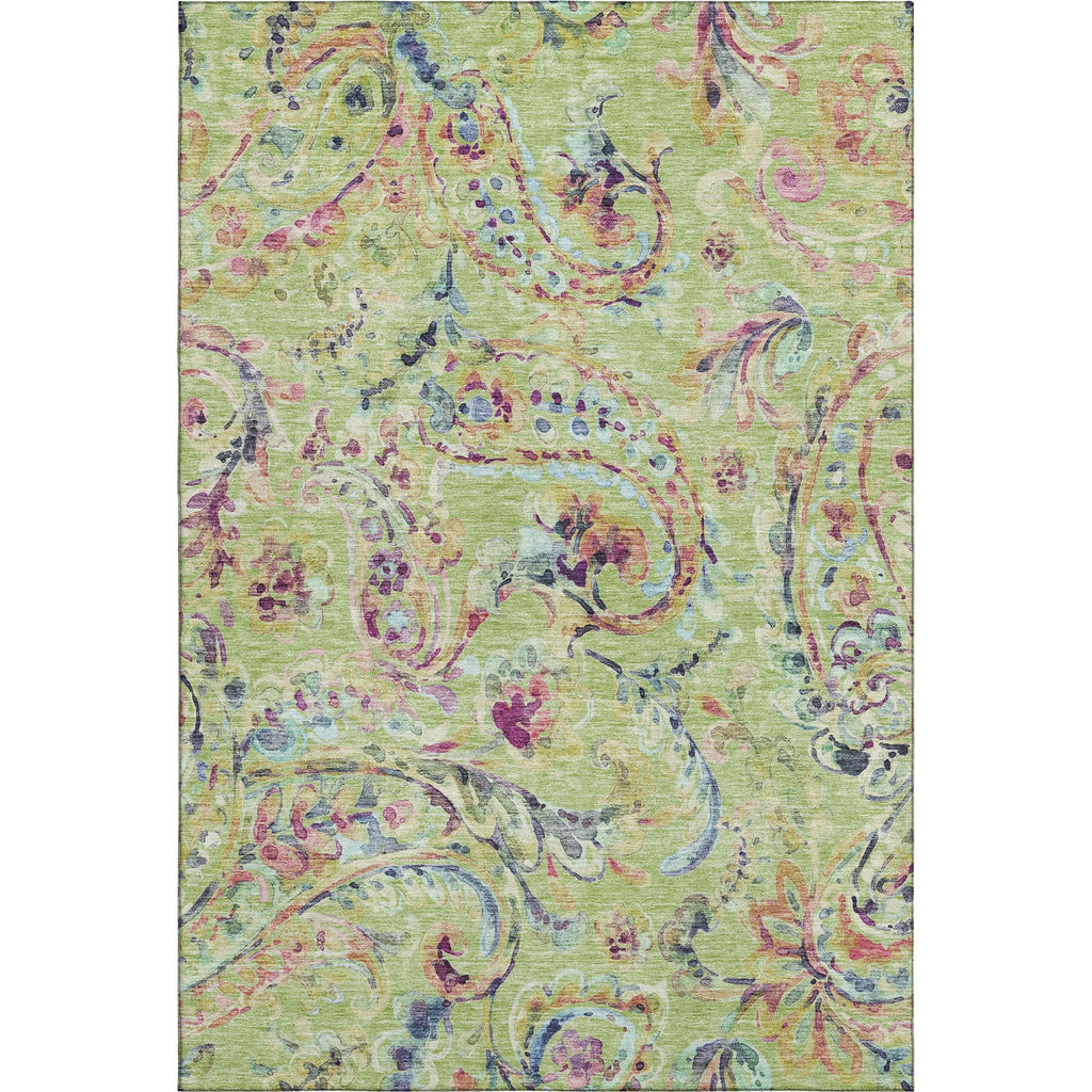 Piper Looms Mayfield Paisley AMF834 Aloe Machine Washable Area Rug main image