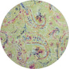 Piper Looms Mayfield Paisley AMF834 Aloe Machine Washable Area Rug Round Main Image