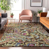 Piper Looms Mayfield Paisley AMF834 Chocolate Machine Washable Area Rug Lifestyle Image Feature