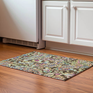 Piper Looms Mayfield Paisley AMF834 Chocolate Machine Washable Area Rug Scatter Lifestyle Image Feature