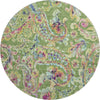 Piper Looms Mayfield Paisley AMF834 Fern Machine Washable Area Rug Round Main Image