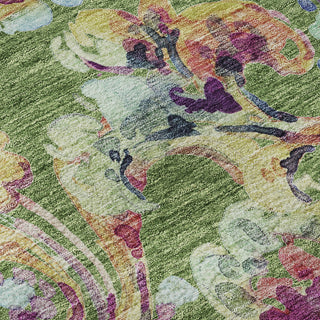 Piper Looms Mayfield Paisley AMF834 Fern Machine Washable Area Rug Swatch Image
