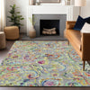 Piper Looms Mayfield Paisley AMF834 Gray Machine Washable Area Rug Lifestyle Image Feature