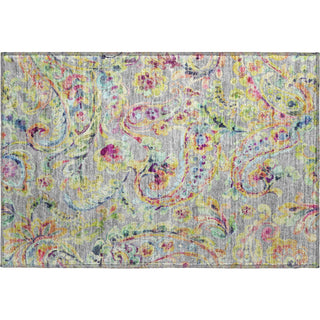 Piper Looms Mayfield Paisley AMF834 Gray Machine Washable Area Rug Scatter Main Image