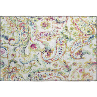 Piper Looms Mayfield Paisley AMF834 Ivory Machine Washable Area Rug Scatter Main Image