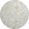 Piper Looms Mayfield Paisley AMF835 Beige Machine Washable Area Rug Round Main Image