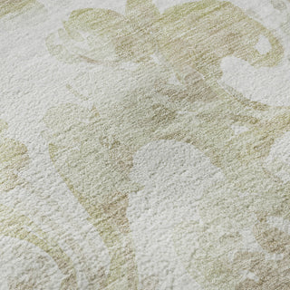 Piper Looms Mayfield Paisley AMF835 Beige Machine Washable Area Rug Swatch Image