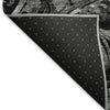 Piper Looms Mayfield Paisley AMF835 Black Machine Washable Area Rug Backing Image