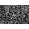 Piper Looms Mayfield Paisley AMF835 Black Machine Washable Area Rug Scatter Main Image