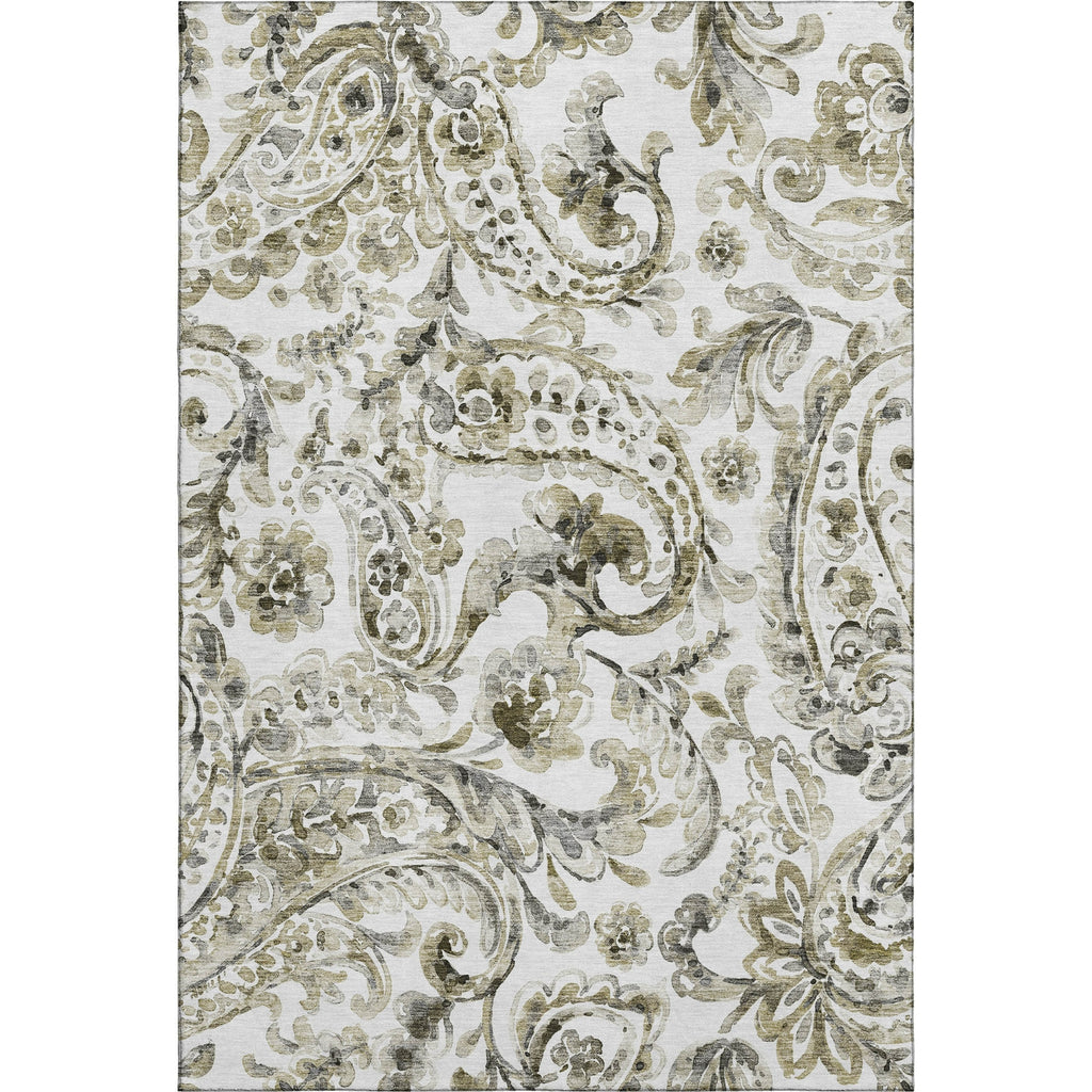 Piper Looms Mayfield Paisley AMF835 Brown Machine Washable Area Rug main image