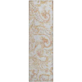 Piper Looms Mayfield Paisley AMF835 Coral Machine Washable Area Rug Runner Main Image
