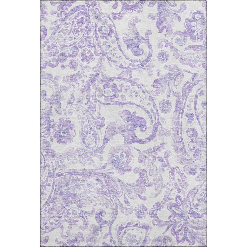 Piper Looms Mayfield Paisley AMF835 Lavender Machine Washable Area Rug main image