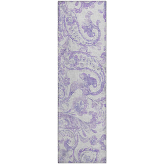 Piper Looms Mayfield Paisley AMF835 Lavender Machine Washable Area Rug Runner Main Image
