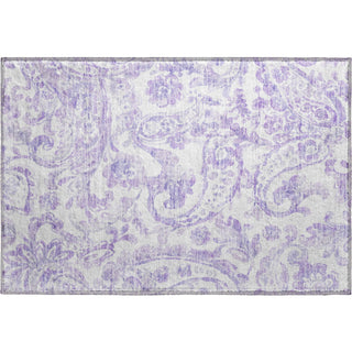 Piper Looms Mayfield Paisley AMF835 Lavender Machine Washable Area Rug Scatter Main Image