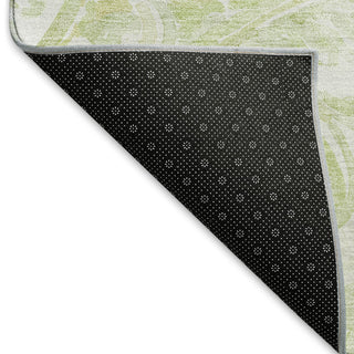 Piper Looms Mayfield Paisley AMF835 Sage Machine Washable Area Rug Backing Image