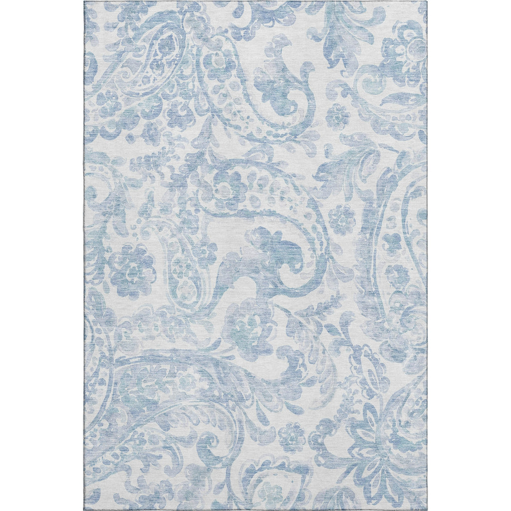 Piper Looms Mayfield Paisley AMF835 Sky Machine Washable Area Rug main image
