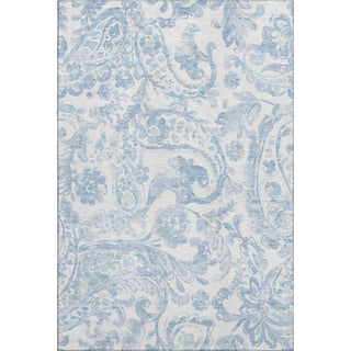 Piper Looms Mayfield Paisley AMF835 Sky Machine Washable Area Rug main image