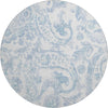 Piper Looms Mayfield Paisley AMF835 Sky Machine Washable Area Rug Round Main Image