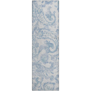 Piper Looms Mayfield Paisley AMF835 Sky Machine Washable Area Rug Runner Main Image