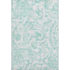 Piper Looms Mayfield Paisley AMF835 Turquoise Machine Washable Area Rug main image