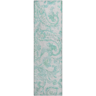 Piper Looms Mayfield Paisley AMF835 Turquoise Machine Washable Area Rug Runner Main Image