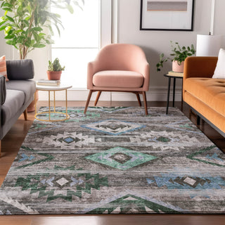Piper Looms Mayfield Southwest AMF836 Brown Machine Washable Area Rug Lifestyle Image Feature