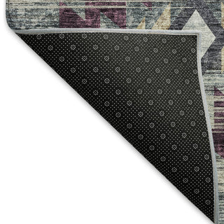 Piper Looms Mayfield Southwest AMF836 Gray Machine Washable Area Rug Backing Image