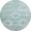 Piper Looms Mayfield Southwest AMF837 Aqua Machine Washable Area Rug Round Main Image