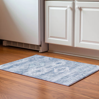 Piper Looms Mayfield Southwest AMF837 Blue Machine Washable Area Rug Scatter Lifestyle Image Feature