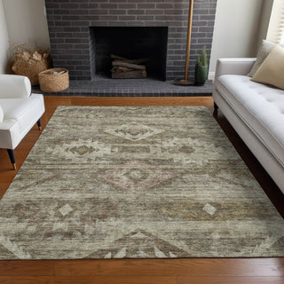 Piper Looms Mayfield Southwest AMF837 Brown Machine Washable Area Rug Lifestyle Image Feature