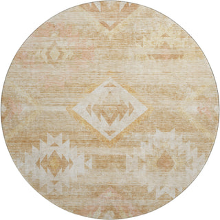 Piper Looms Mayfield Southwest AMF837 Copper Machine Washable Area Rug Round Main Image