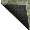 Piper Looms Mayfield Southwest AMF837 Olive Machine Washable Area Rug Backing Image