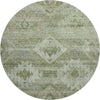 Piper Looms Mayfield Southwest AMF837 Olive Machine Washable Area Rug Round Main Image