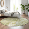 Piper Looms Mayfield Southwest AMF837 Sage Machine Washable Area Rug Round Lifestyle Image Feature