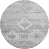 Piper Looms Mayfield Southwest AMF837 Silver Machine Washable Area Rug Round Main Image