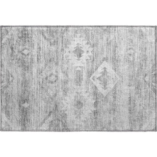 Piper Looms Mayfield Southwest AMF837 Silver Machine Washable Area Rug Scatter Main Image