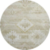 Piper Looms Mayfield Southwest AMF837 Taupe Machine Washable Area Rug Round Main Image