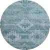 Piper Looms Mayfield Southwest AMF837 Teal Machine Washable Area Rug Round Main Image