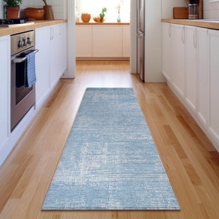 Piper Looms Mayfield Modern AMF839 Blue Machine Washable Area Rug Runner Lifestyle Image Feature