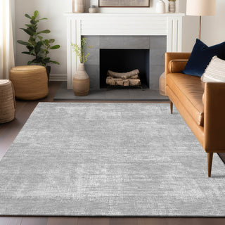 Piper Looms Mayfield Modern AMF839 Silver Machine Washable Area Rug Lifestyle Image Feature