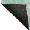 Piper Looms Mayfield Modern AMF839 Turquoise Machine Washable Area Rug Backing Image
