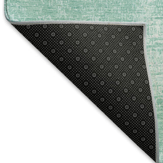 Piper Looms Mayfield Modern AMF839 Turquoise Machine Washable Area Rug Backing Image