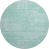 Piper Looms Mayfield Modern AMF839 Turquoise Machine Washable Area Rug Round Main Image