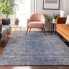 Piper Looms Mayfield Vintage AMF840 Blue Machine Washable Area Rug Lifestyle Image Feature