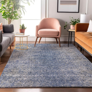 Piper Looms Mayfield Vintage AMF840 Blue Machine Washable Area Rug Lifestyle Image Feature