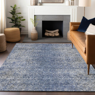 Piper Looms Mayfield Vintage AMF840 Blue Machine Washable Area Rug Lifestyle Image Feature
