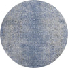 Piper Looms Mayfield Vintage AMF840 Blue Machine Washable Area Rug Round Main Image