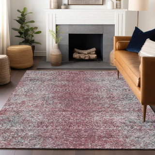 Piper Looms Mayfield Vintage AMF840 Merlot Machine Washable Area Rug Lifestyle Image Feature