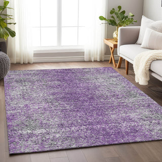 Piper Looms Mayfield Vintage AMF840 Plum Machine Washable Area Rug Lifestyle Image Feature